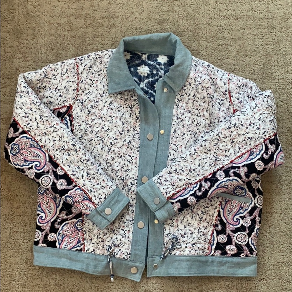 Blank Nyc Reversible Patchwork Denim-Lined Jacket - image 7